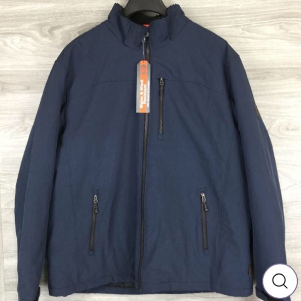 Free Country Men’s Blue Water Resistant Parka Size XXL